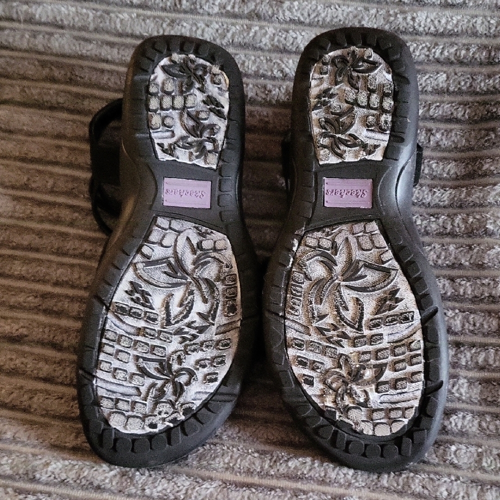 Skechers Women's Black Strappy Sandals - Picture 3 of 4